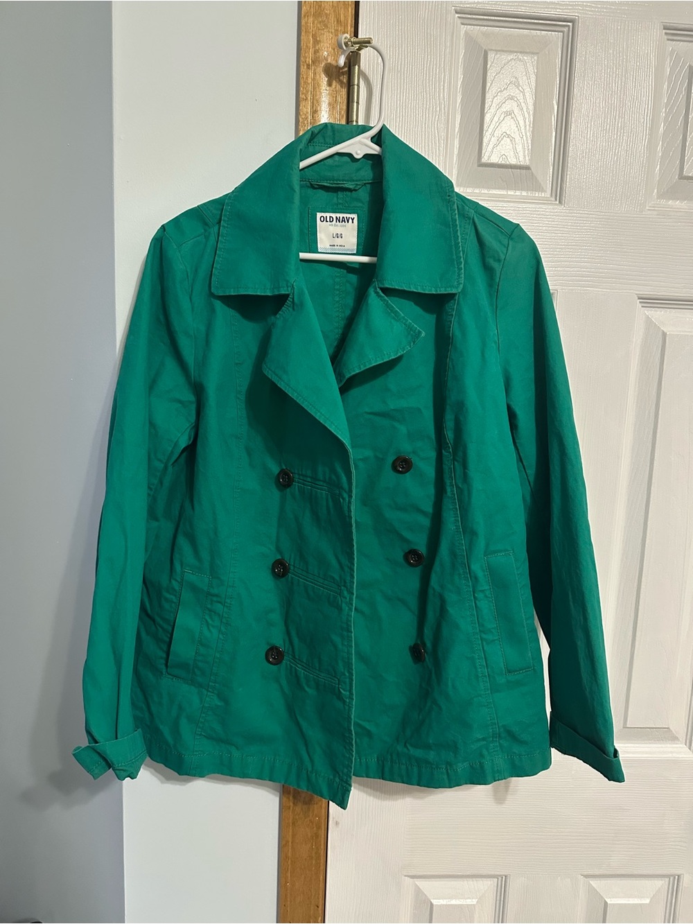 Old Navy Women's Green Double-Breasted Jacket